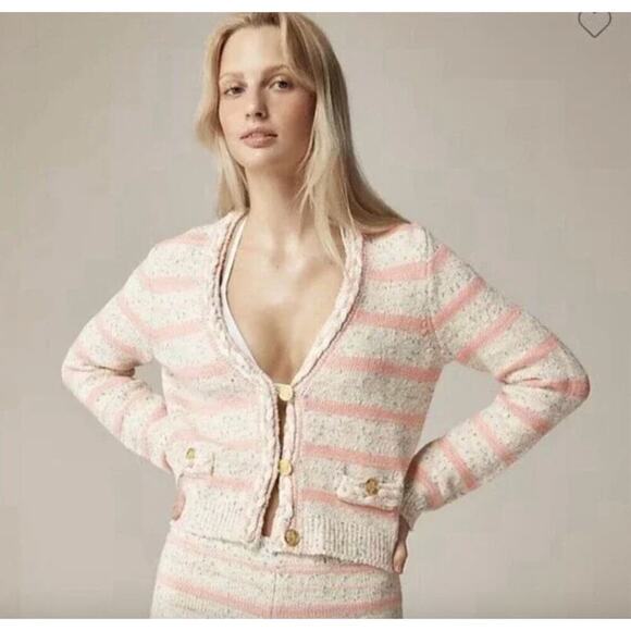 J. Crew Pink Lady Cardigan Sweater NWT - Picture 1 of 11